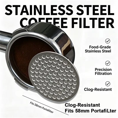 Espresso-puckzeef van roestvrij staal|Fabrikant van koffie-secundaire waterdistributieschermen